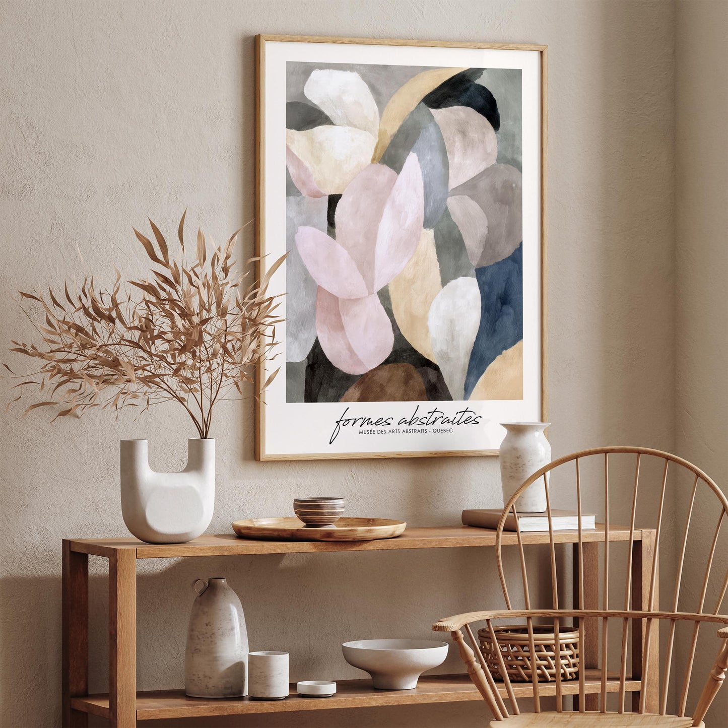 Formes Abstraites Quebec Canada Poster