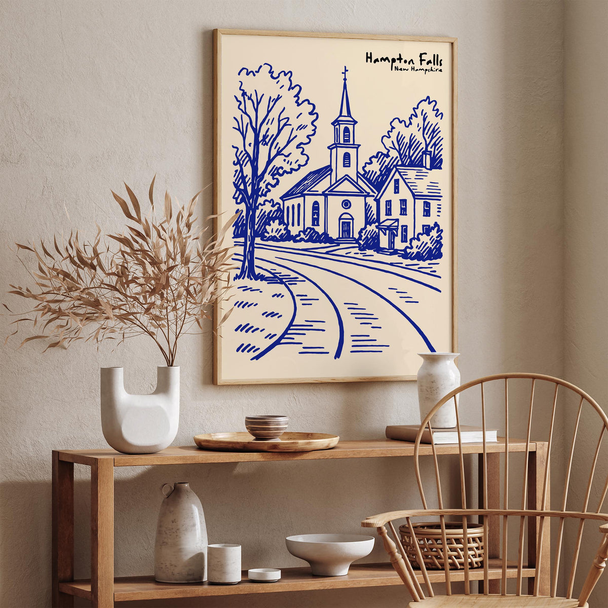 Hampton Falls New Hampshire Travel Poster