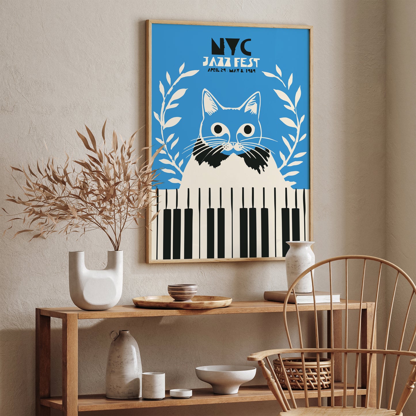 NYC Jazz Fest Retro Music Poster