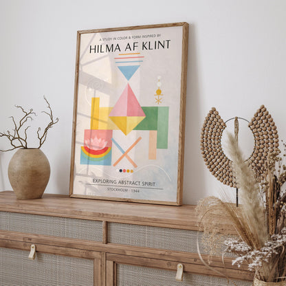 Hilma Af Klint inspired Exihibition Poster Print