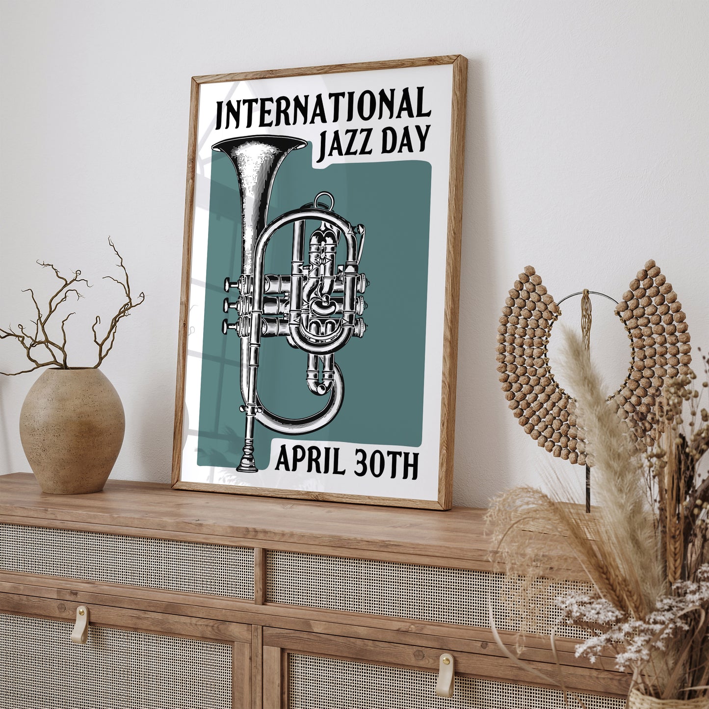 International Jazz Day Retro Poster