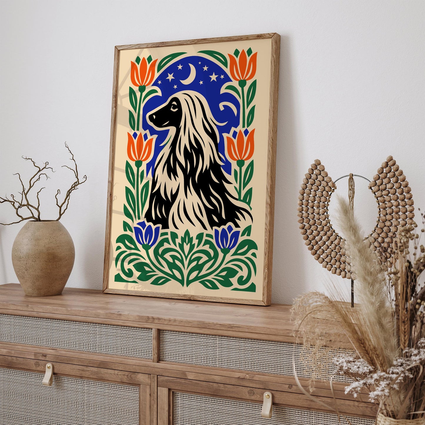 Cute Protrait of a Dog Poster Print