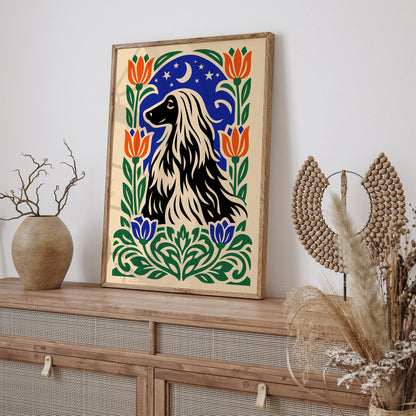 Cute Protrait of a Dog Poster Print