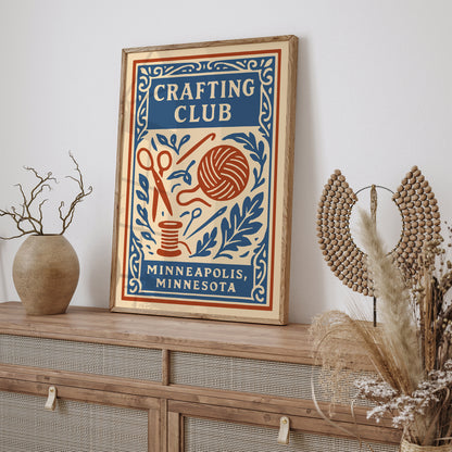 Crafting Club Minneapolis Poster