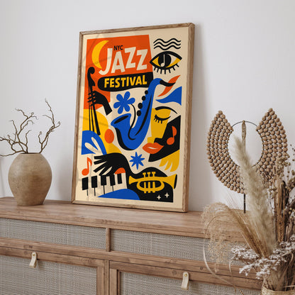 New York City Jazz Festival Art Poster