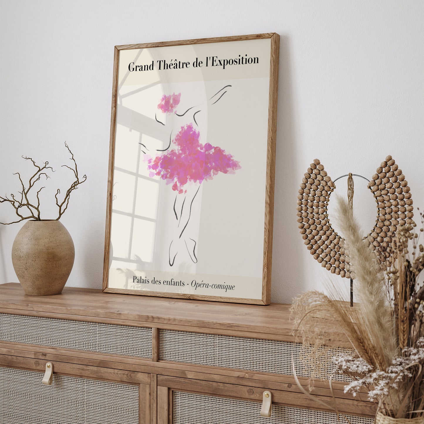 French Ballerina Wall Art Print