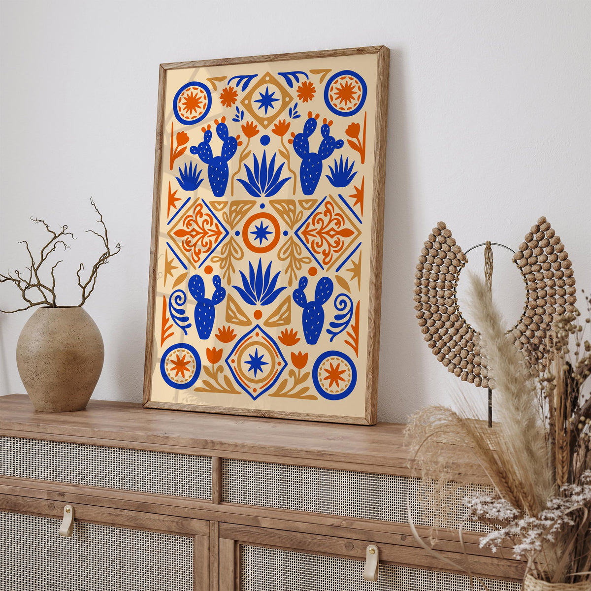 Mexican Abstract Nature Wall Art Poster