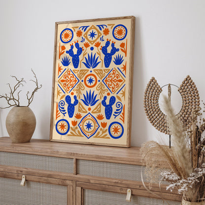 Mexican Abstract Nature Wall Art Poster
