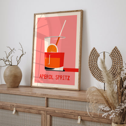 Aperol Spritz Pink Poster