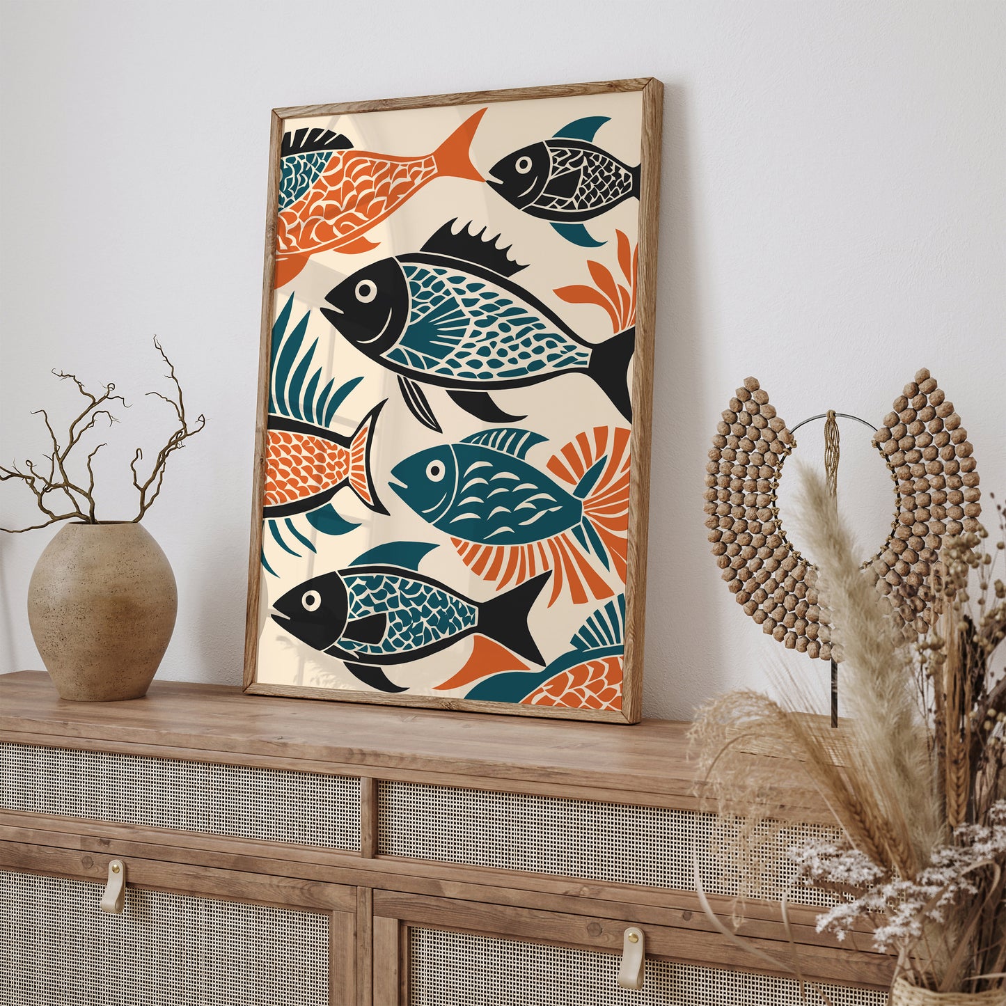 Fish Retro Kitchen Wall Art