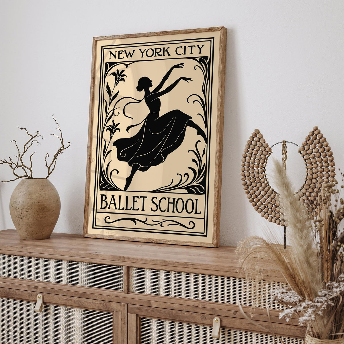 New York Ballet School Art Poster