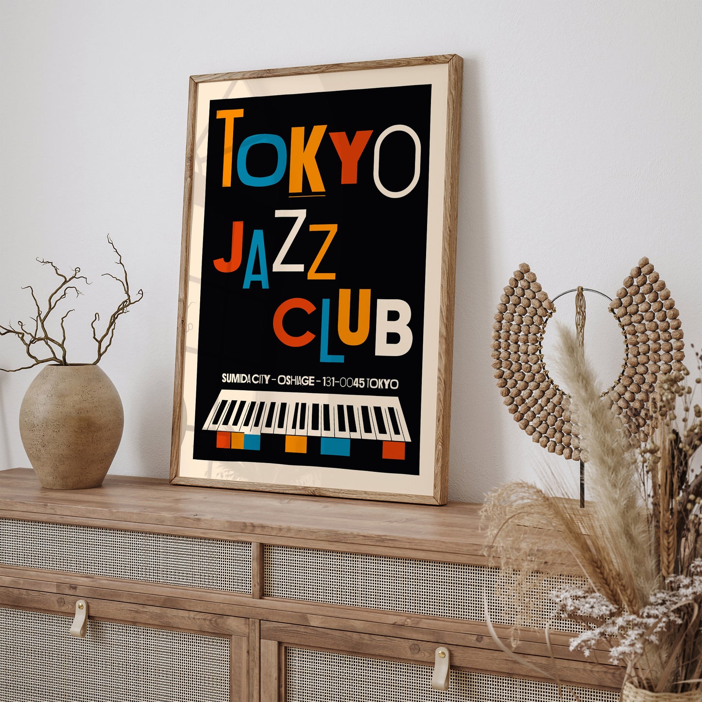 Tokyo Jazz Club Vintage Poster Print