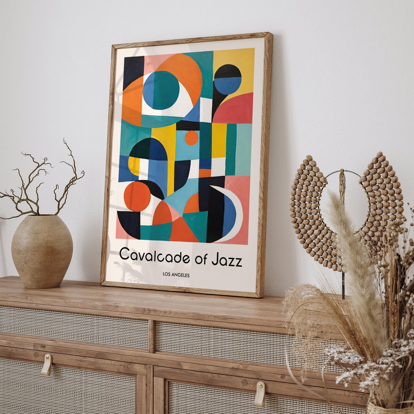 Cavalcade of Jazz Geometric Retro Poster