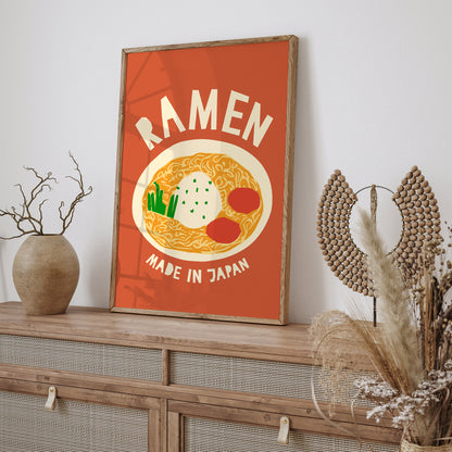 Ramen - Made in Japan - Minimalist Poster