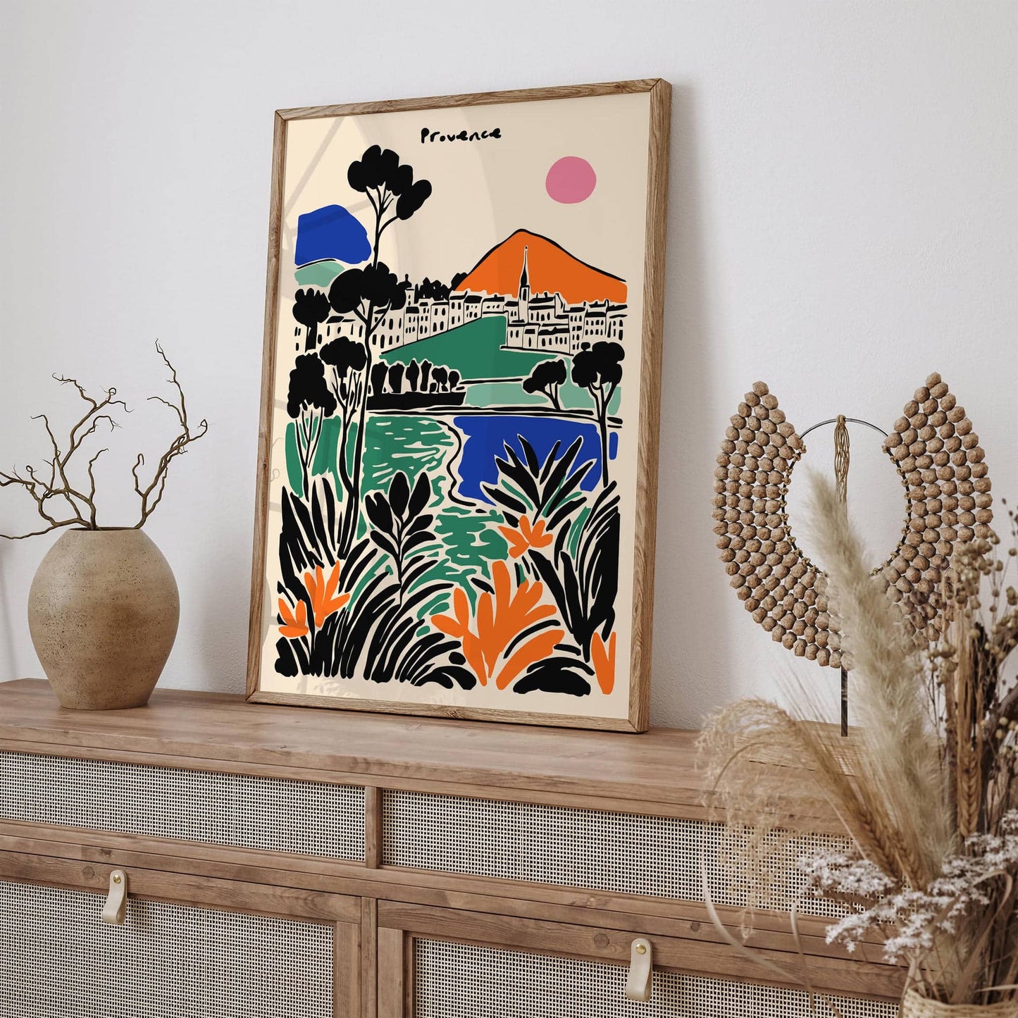 France Provence Colorful Landscape Poster