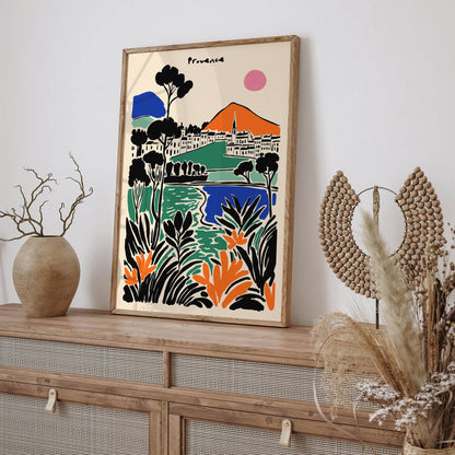 France Provence Colorful Landscape Poster