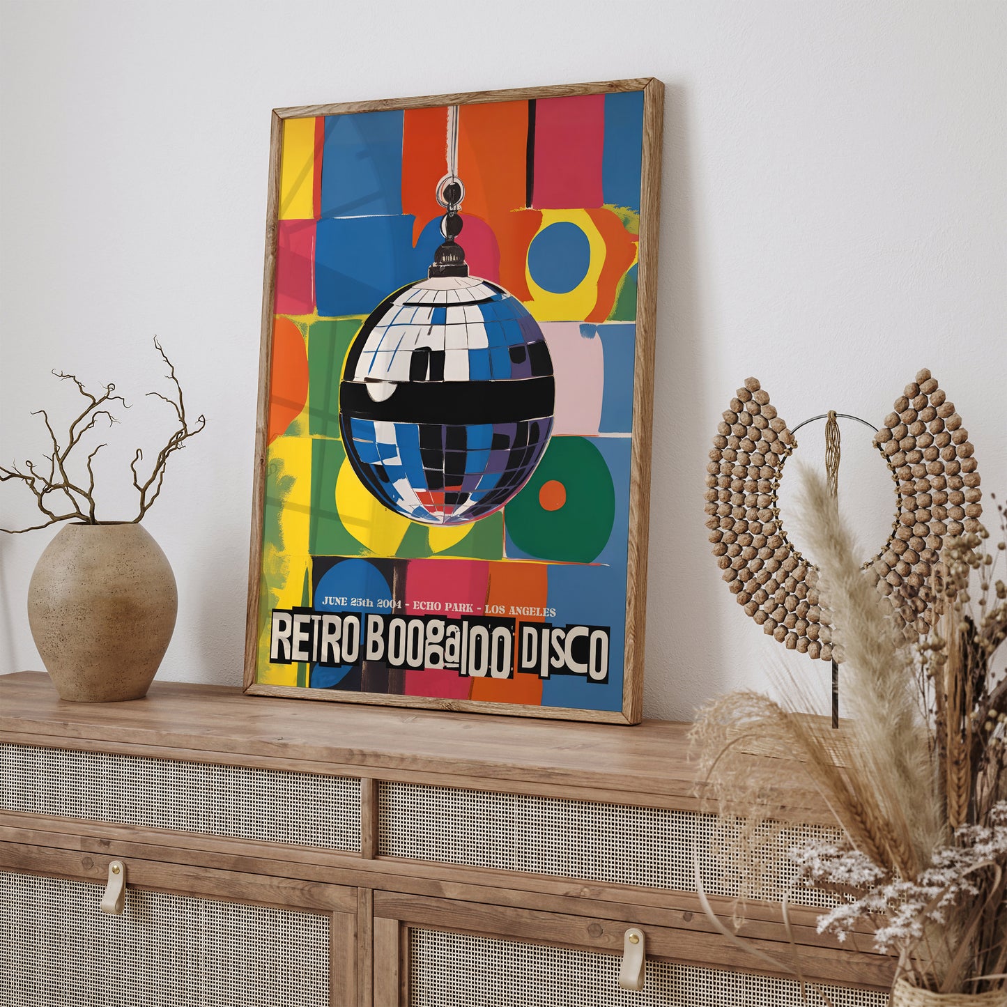 Retro Boogaloo Disco Pop-Art Poster