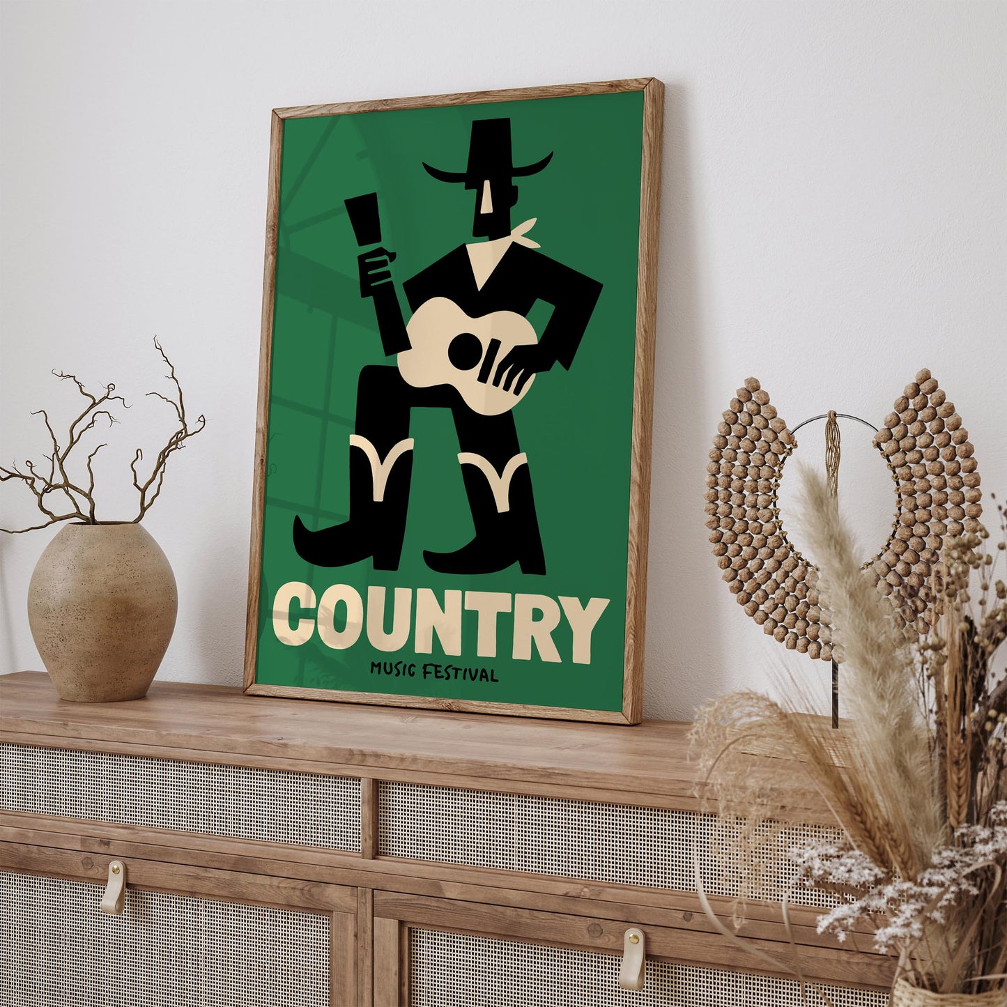 Country Music Festival Poster - Cowboy Wall Art