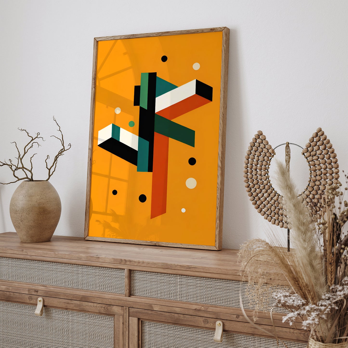 Modern Geometric Abstract Art Print