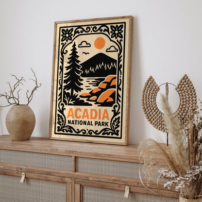 Acadia National Park Poster - Travel Art Print