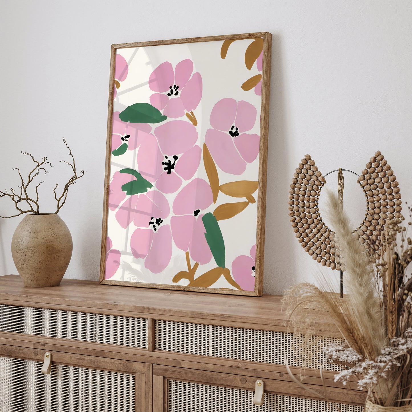 Pink Botanical Art Print