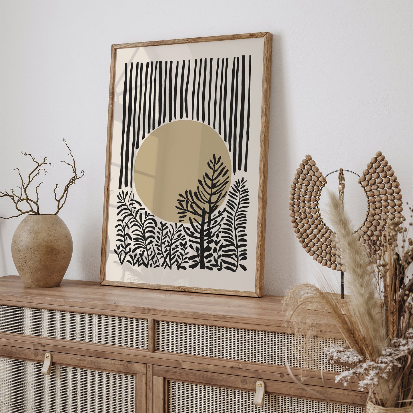 Neutral Colors Boho Chic Art Print