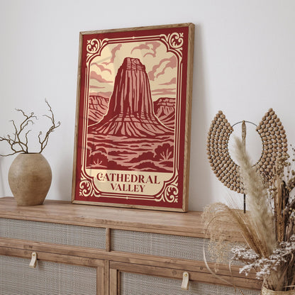 Cathedral Valley, Capitol Reef National Park, Utah Poster