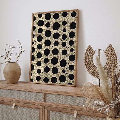 Black Dots Farmhouse Wall Art