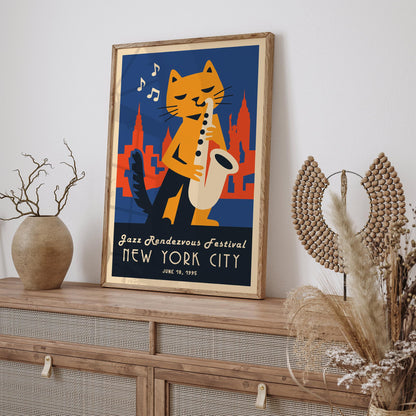 NYC Jazz Rendezvous Festival Art Poster
