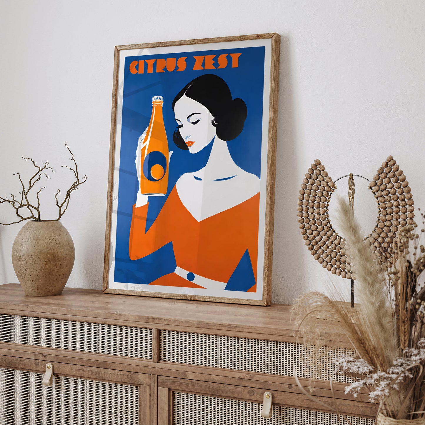 Citrus Zest Vintage Drink Poster Print