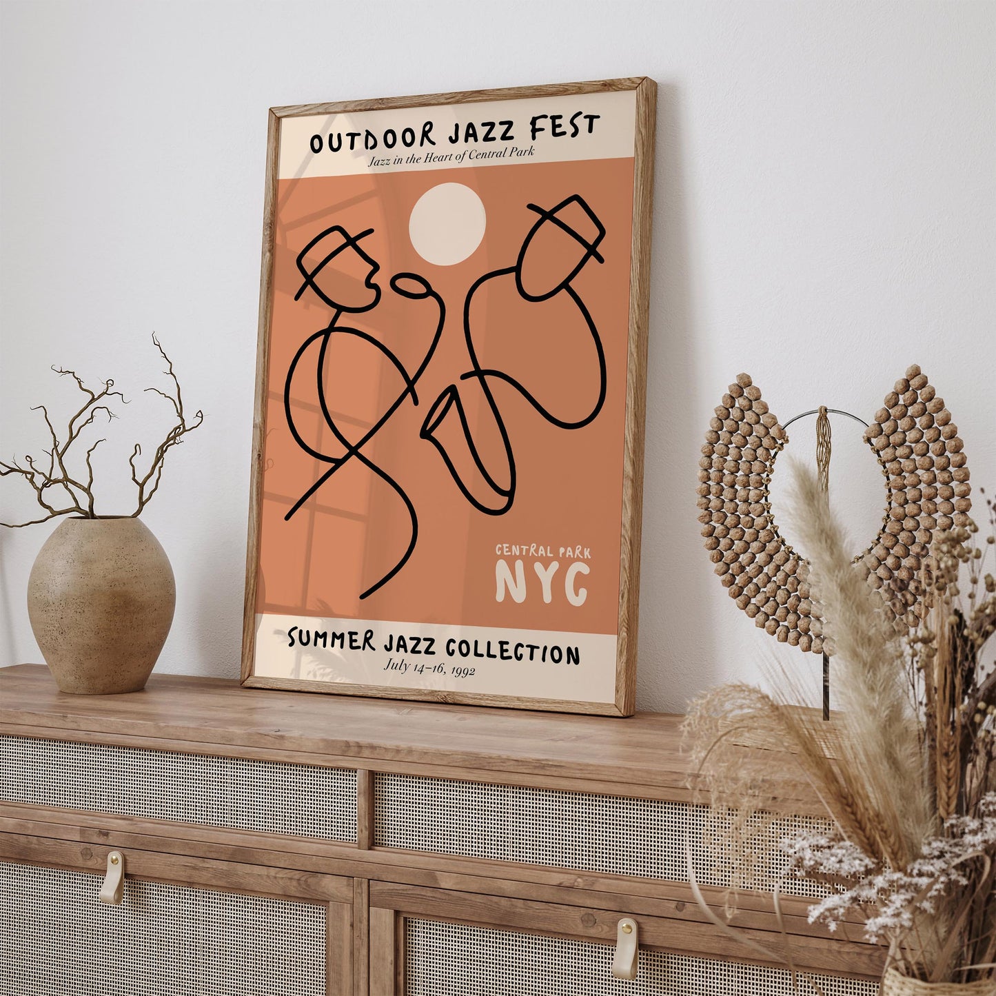 Outdoor Jazz Fest NYC Poster - Music Art Print