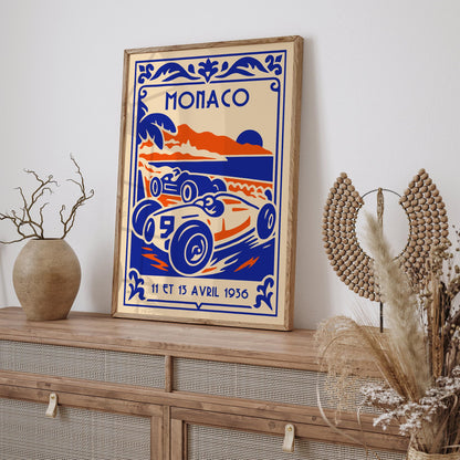 Grand Prix of Monaco 1936 Poster