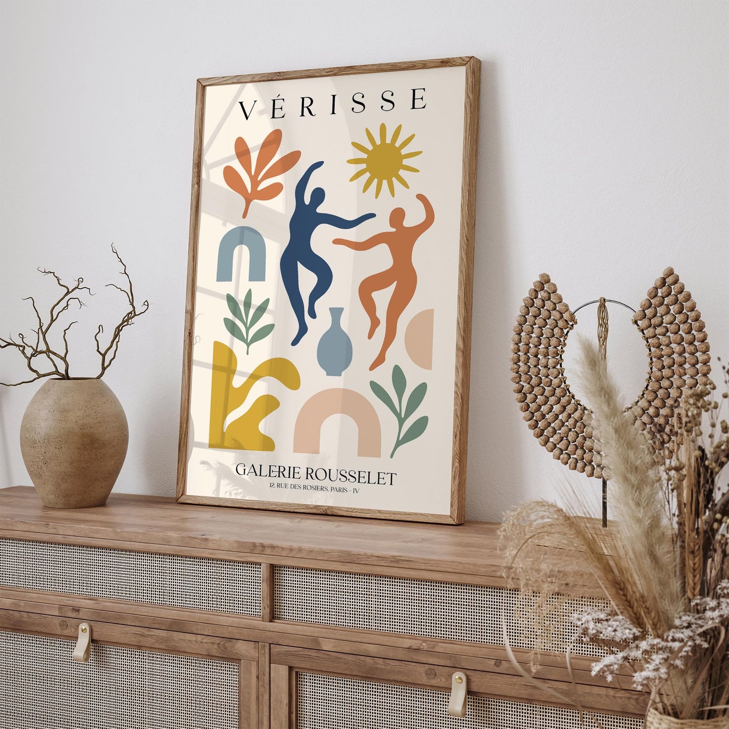 Papiers Découpés - French Abstract Wall Art Print