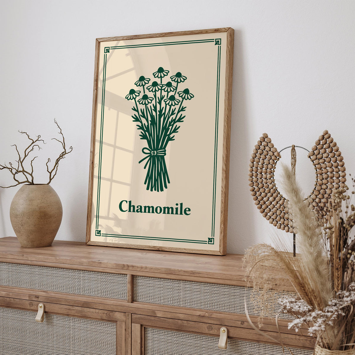 Chamomile Minimalist Kitchen Art Poster