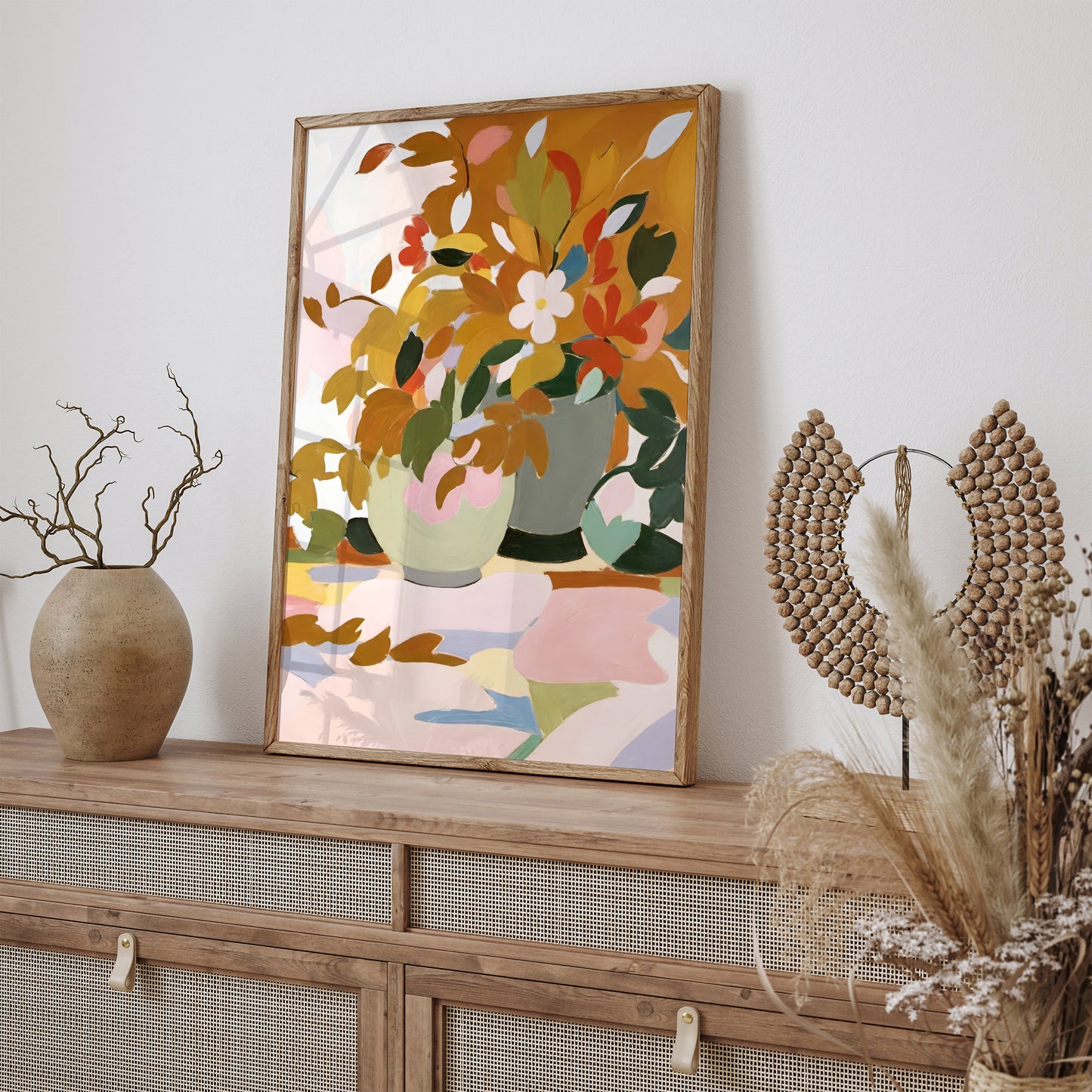 Still Life, Abstract Nature Painting Art Print