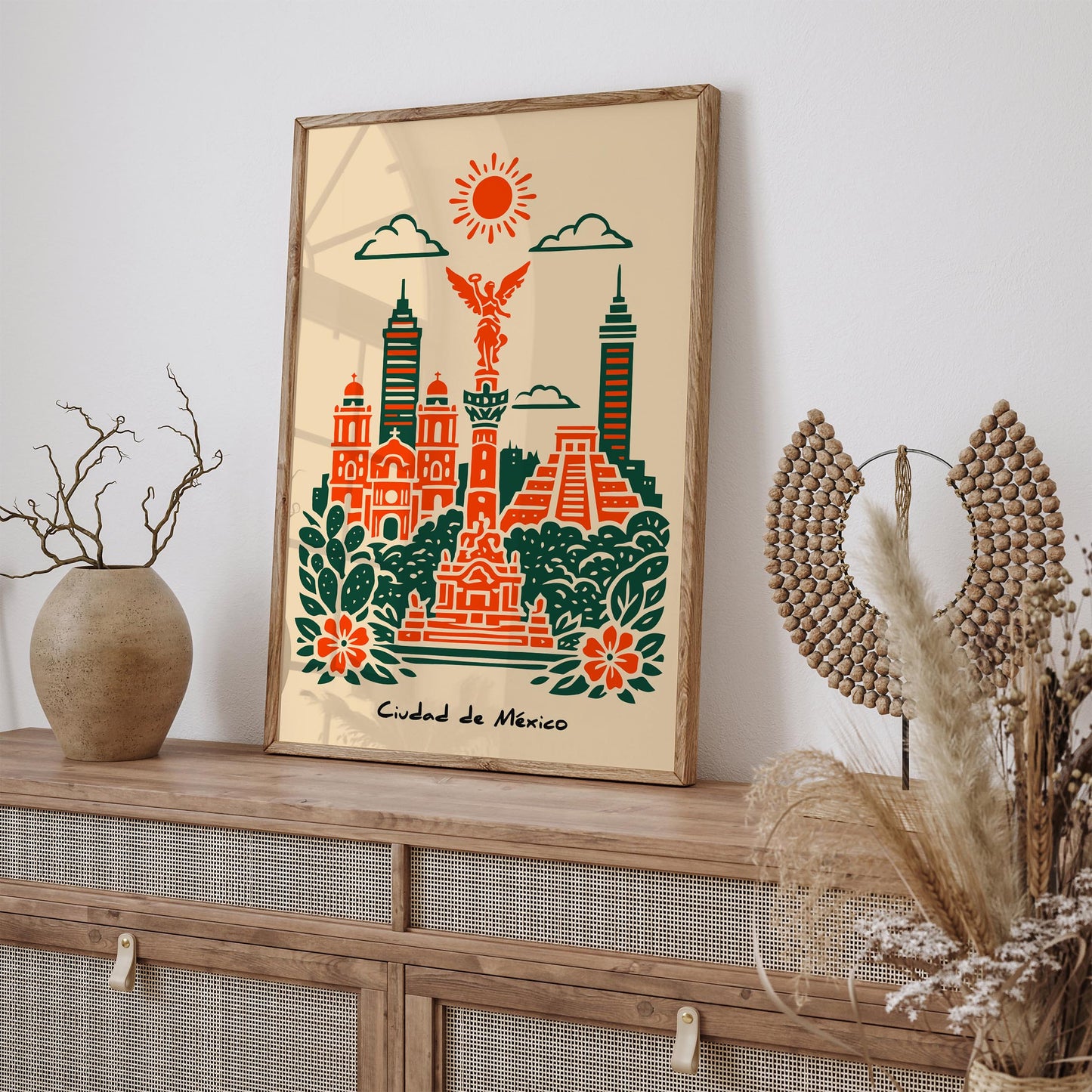 Ciudad de Mexico Travel Poster Print