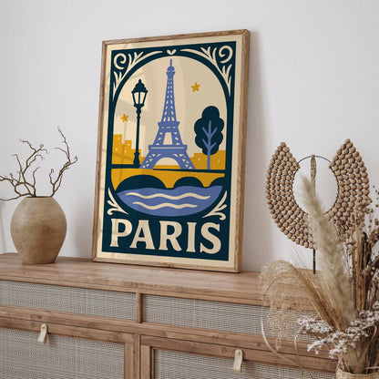 Paris Eiffel Tower Poster - Cityscape Wall Art