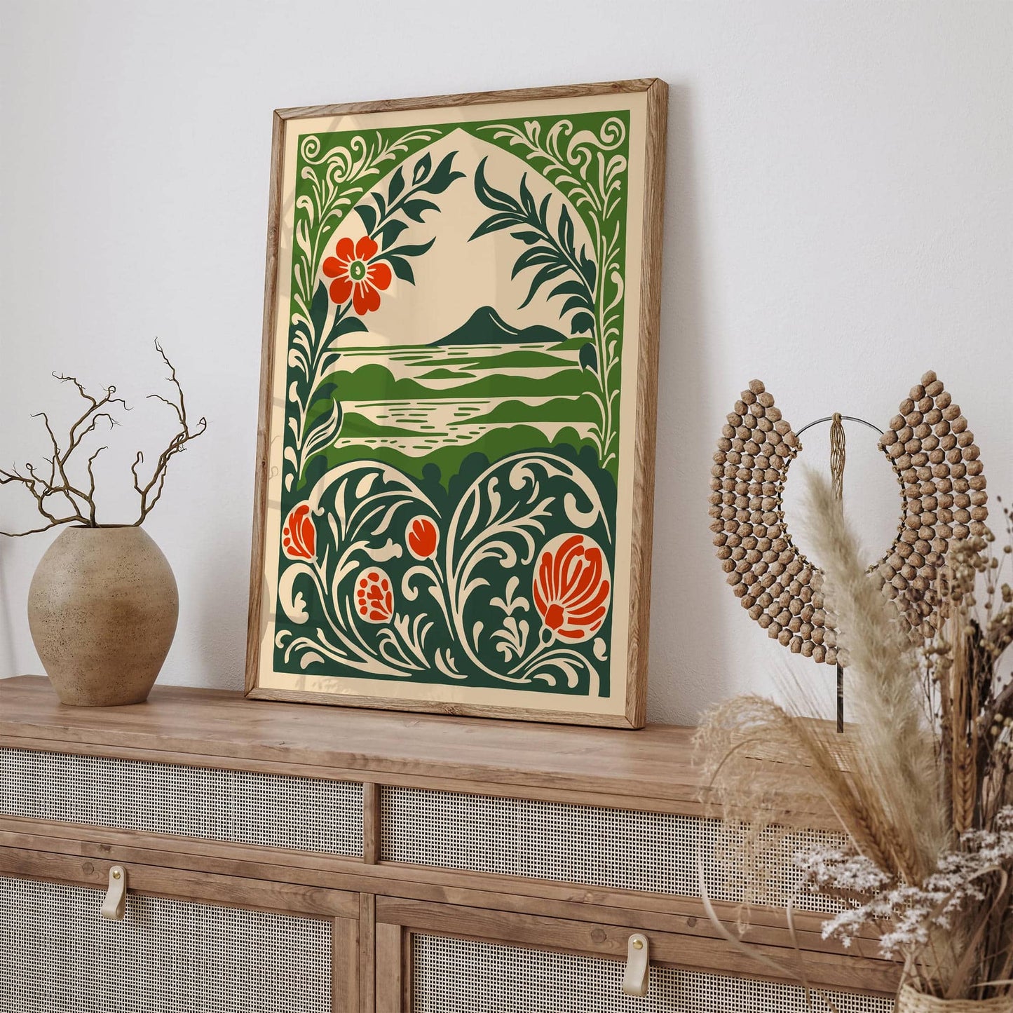 Tropical Nature Landscape Green Travel Art Print