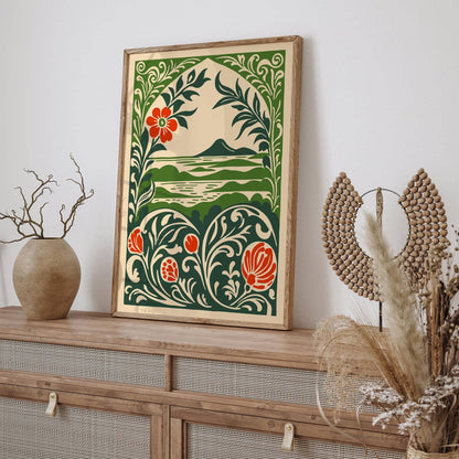Tropical Nature Landscape Green Travel Art Print