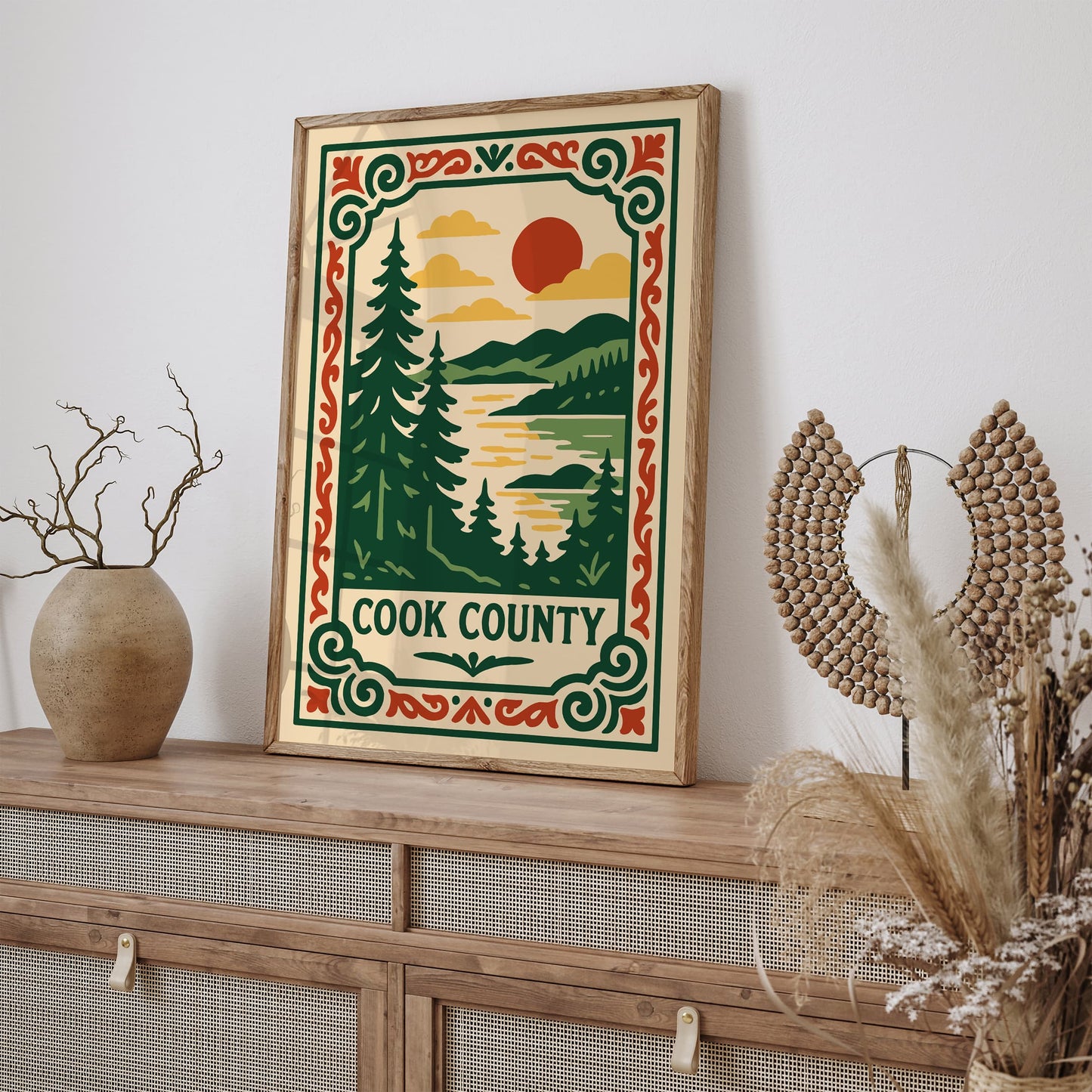 Cook County Travel Poster - Landscape Art Print