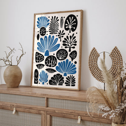 Blue Aesthetic Nature Wall Art 2024