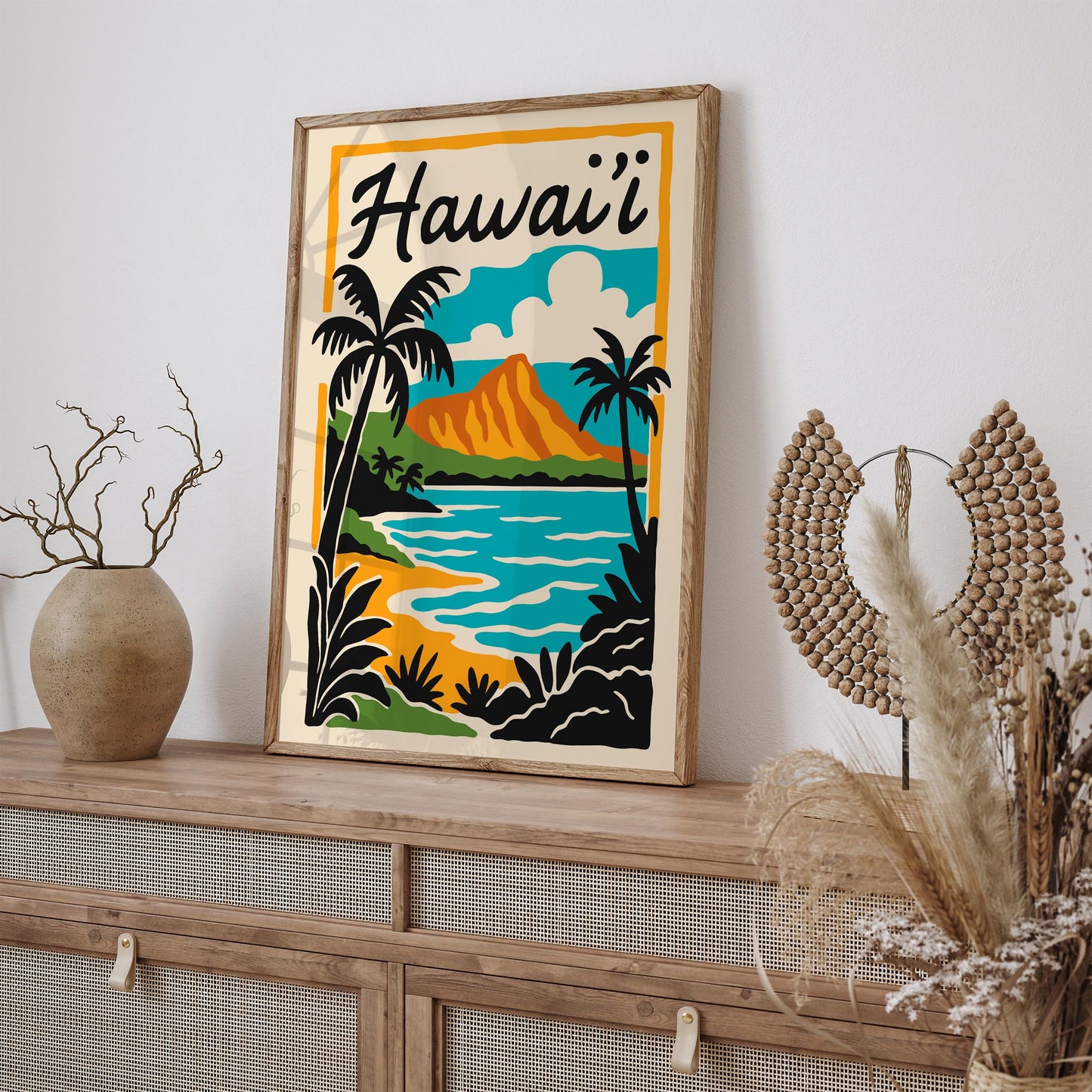 Hawaii Landscape Poster - Tropical Home Decor
