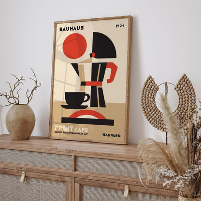 Bauhaus Cafe Harvard Exhibition Poster – Modern Art Wall Print