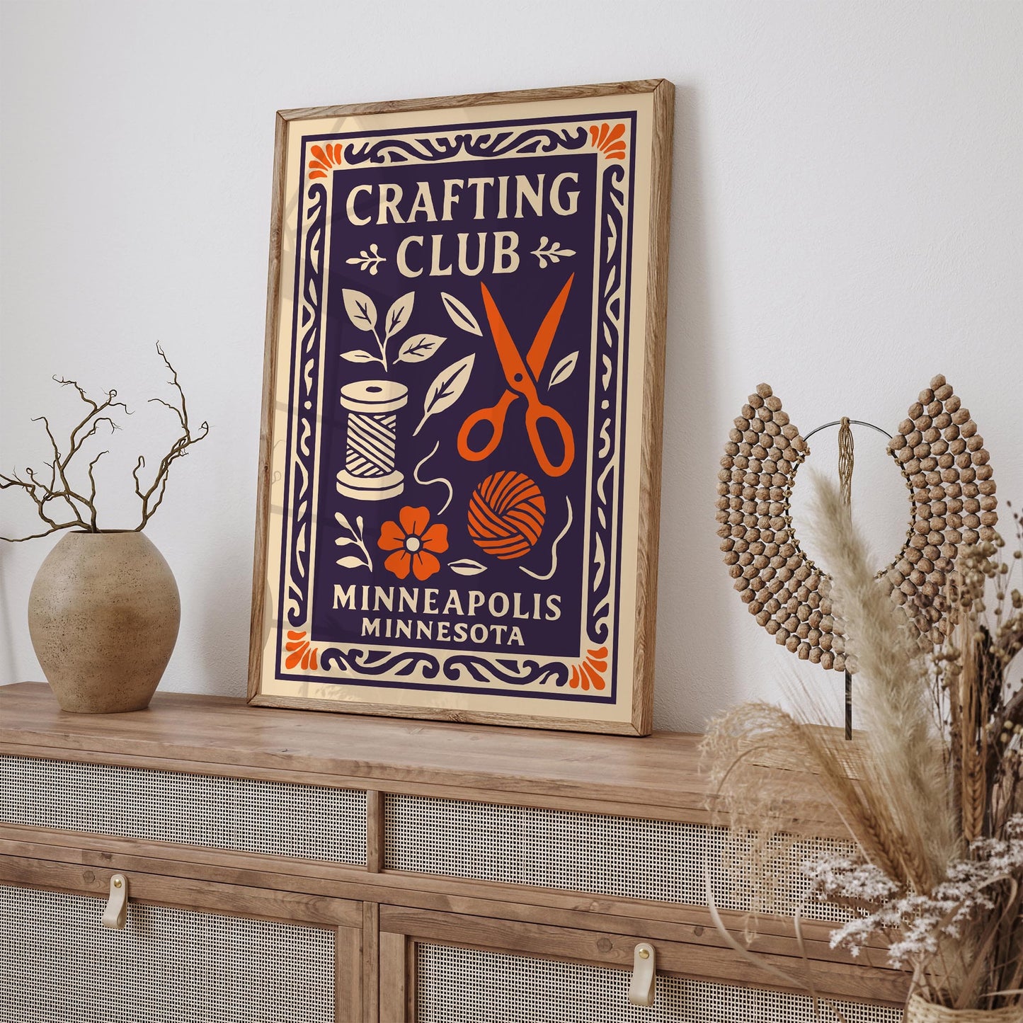 Crafting Club Minneapolis Minnesota Art Print