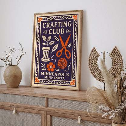 Crafting Club Minneapolis Minnesota Art Print