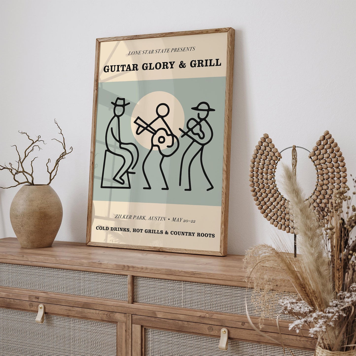 Zilker Park Austin Music Poster