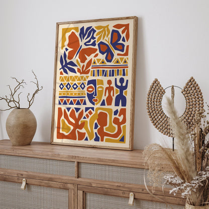 Bohemian Abstract Composition Poster