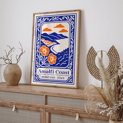 Amalfi Coast Positano Italy Poster 2026