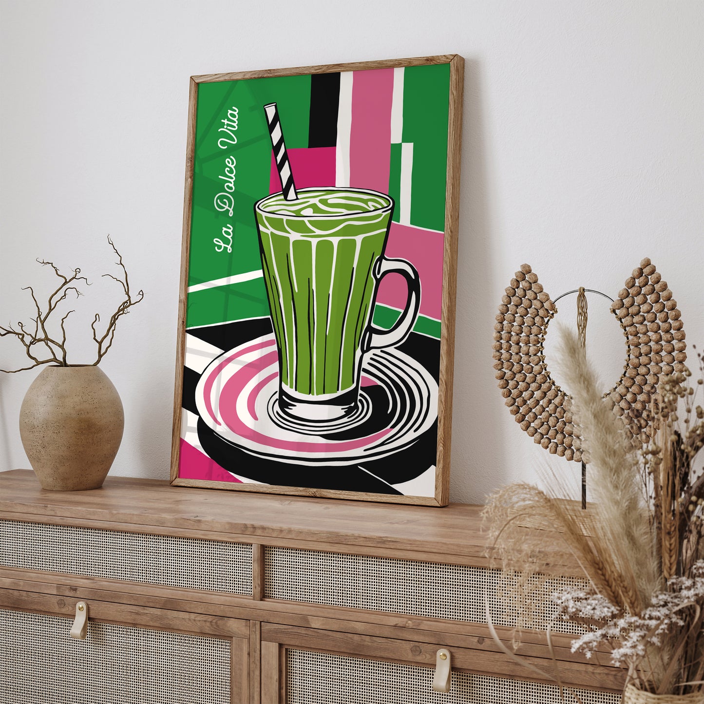 Green Matche Drink Kitchen Poster