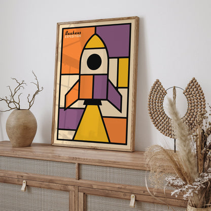 Bauhaus Space Explorer Expedition Art Print